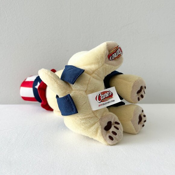 Raising Canes Dog Plush Stars Stripes Uncle Sam Patriotic Puppy Stuffed Toy 2019 - Picture 7 of 8